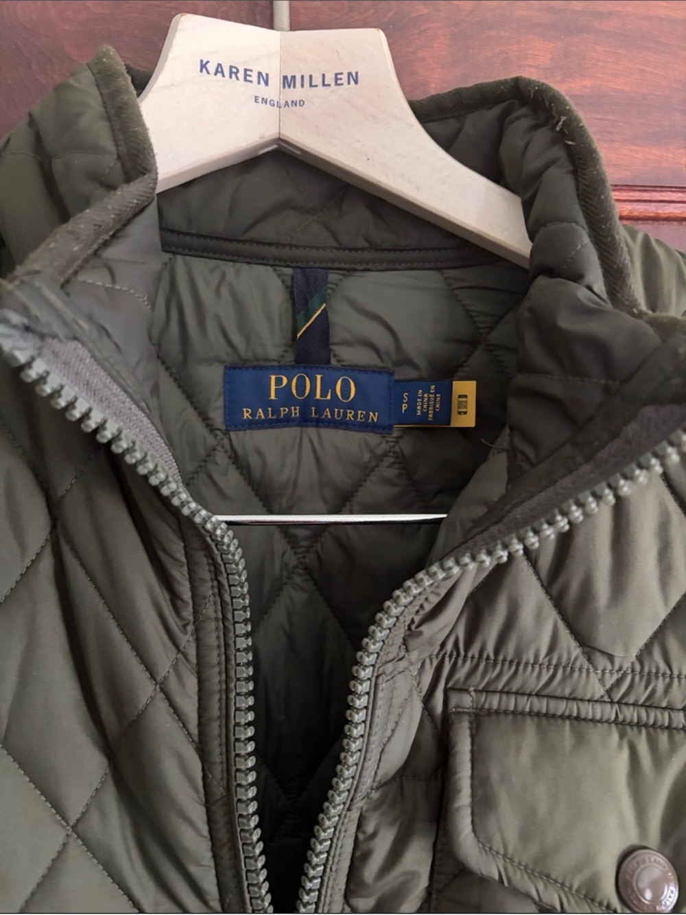 Polo by Ralph Lauren Olive Newbury Quilted Puffer Jacket